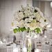 Elegant All-White Centerpiece