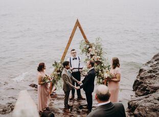 Brian and Kory opted for a small, personal gathering for their wedding day in order to make room for connections. “We realized we wanted an intimate c