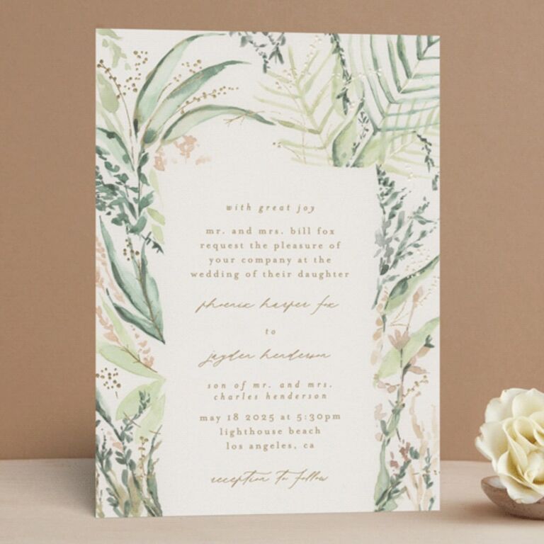 tropical wedding invitations