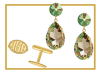 Gif of earring and cuff link accessories 