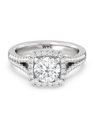 With Clarity Cushion, Heart, Marquise, Round Cut Engagement Ring