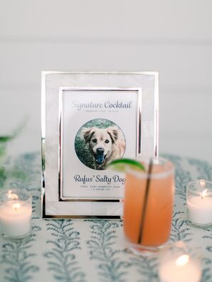 Signature Cocktail Named After Bride and Groom's Pet Dog