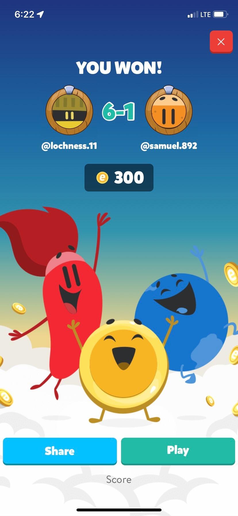 We played many games of Trivia Crack.  (Sam won most of them).