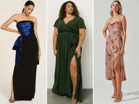 three affordable wedding guest dresses