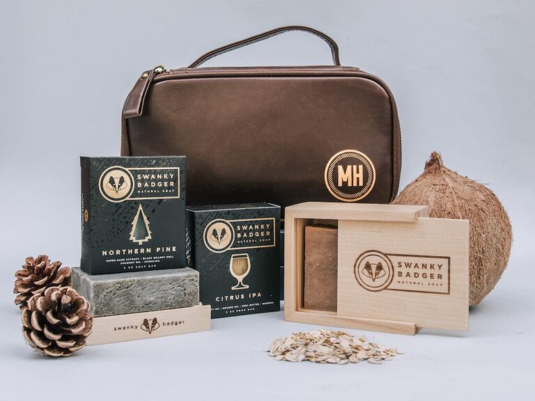 Swanky Badger luxury soap set gift idea for 18th anniversary. 