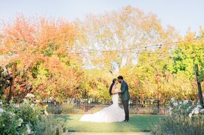Bride and Groom Portraits for Wedding in Yountville, California