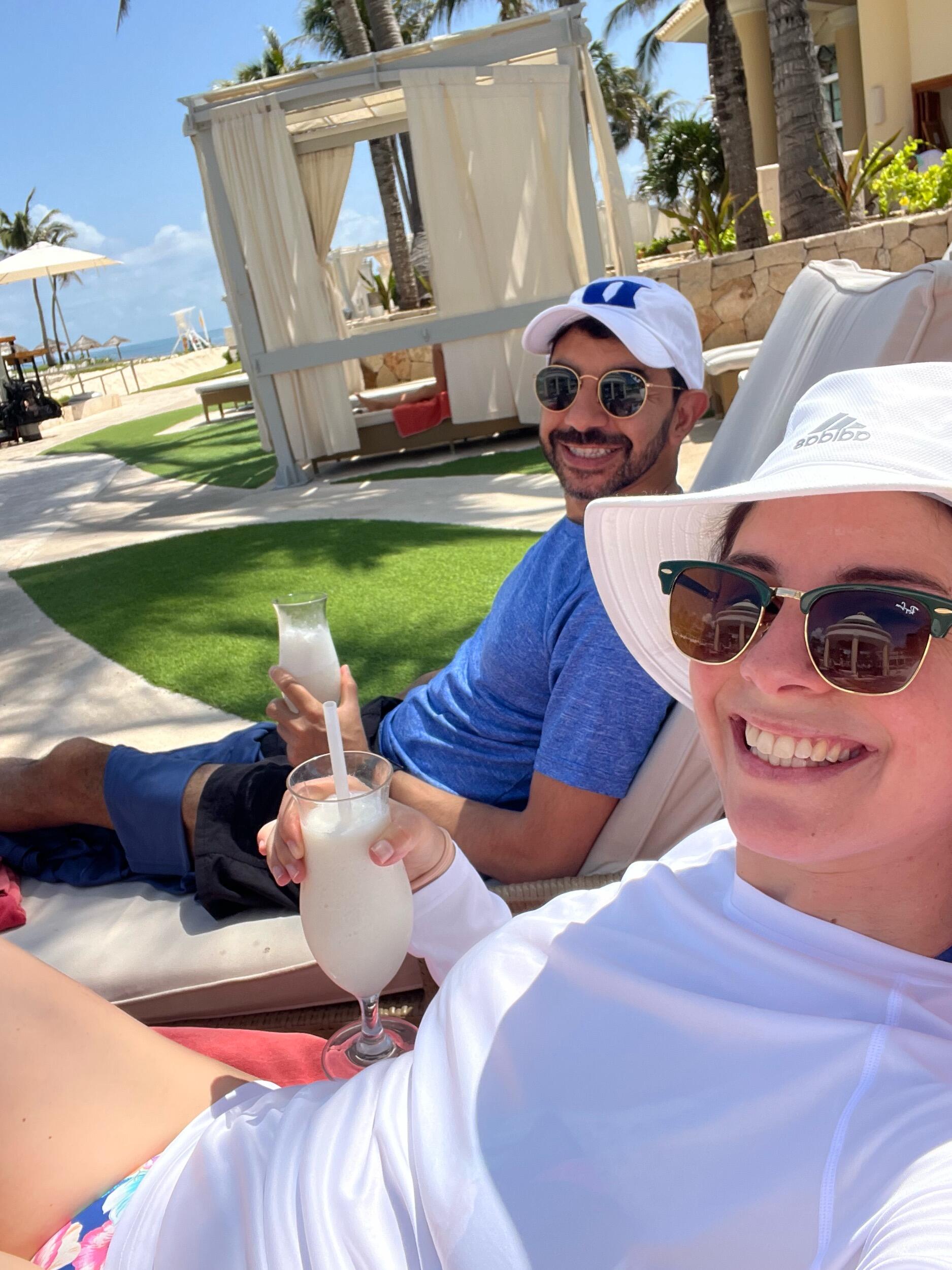 Doing nothing in Mexico. Patty learned how to בטן גב (Aka: the art of relaxing in Hebrew). 