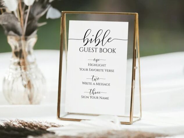 Picture of Bible Guest Book