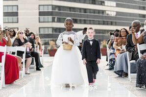 Flower Girl and Ring Bearer Processional at the Hyatt Regency Baltimore Inner Harbor in Maryland