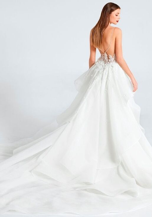 INES DI SANTO Fall 2021 - Flirty Trumpet Wedding Dress - 4