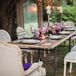Low Purple Centerpieces Made for Easy Conversation