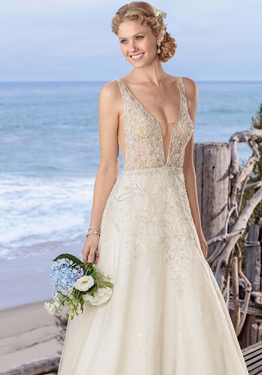 Beloved by Casablanca Bridal BL264 Pearl A-Line Wedding Dress - 4