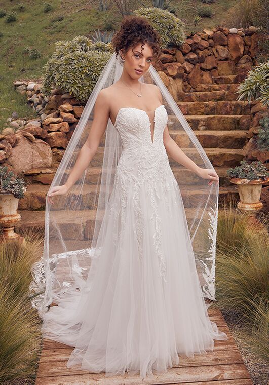 Beloved by Casablanca Bridal BL423 Vivi Fit-and-Flare Wedding Dress - 2