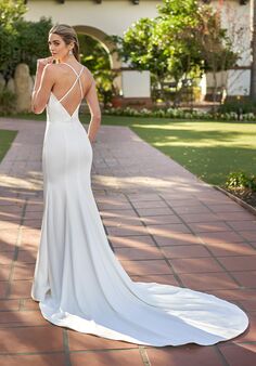 Jasmine Couture Poppy Fit-and-Flare Wedding Dress