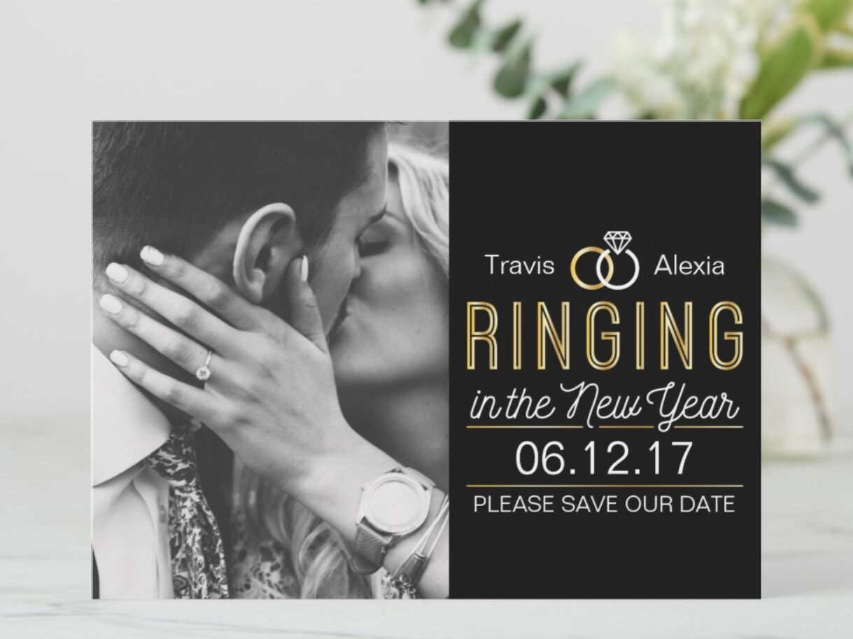 10 Happy Holiday Cards for Engaged and Newlywed Couples