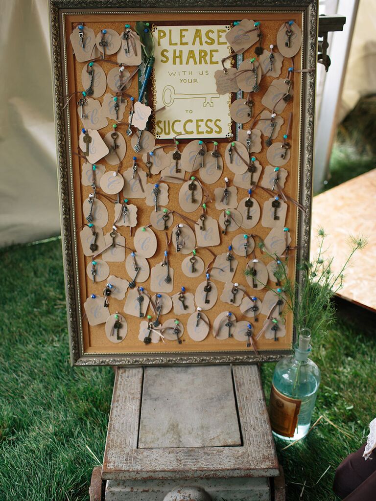 Interactive wedding activity and  guest book ideas