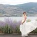 Elegant and Simple Flowy Ivory Wedding Dress