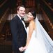 Classic Formal Tuxedo and Strapless Monique Lhuillier Gown