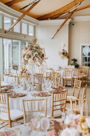 Boho Wedding Reception at Wequasset Resort in Harwich, Massachusetts