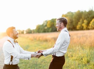 It took moving to Chicago for Brent Waters (31 and works in marketing) and Chadwick Calkins (32 and a hairstylist) to discover their shared Springfiel