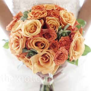 Orange Bridal Bouquet