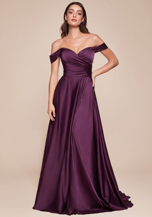 Ladivine 7493 Off the Shoulder Bridesmaid Dress - 3