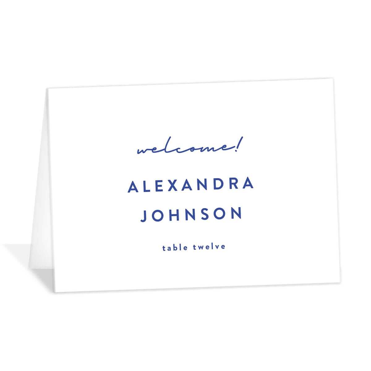 A Wedding Place Card from the Vivid Flora Collection