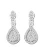 Kay Jewelers Diamond Teardrop Earrings 1/3 ct tw Round-cut 10K White Gold Wedding Earrings photo - thumbnail - 1