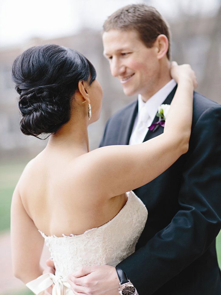 Bouffant wedding updo idea