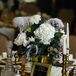 White Feather and Hydrangea Centerpieces