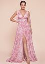 Ladivine 7442 V-Neck and Plunge Bridesmaid Dress - thumbnail - 4