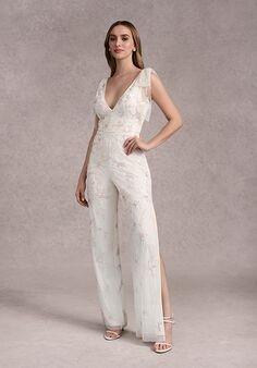 Adrianna Papell Platinum Destination 40411 Jumpsuit Wedding Dress