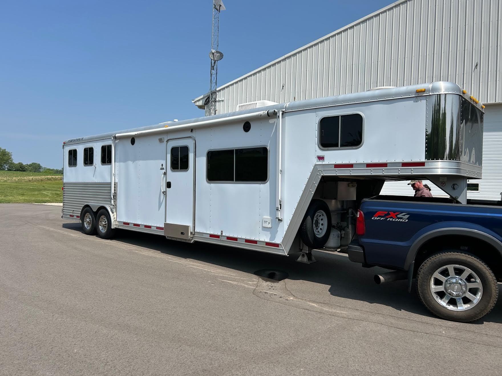 Our first big purchase as a couple!! A camper for us and our horses!! We are going to make a lot of memories with this!