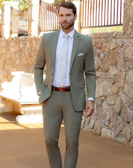 BLACKTIE METRO Sage Wedding Suit Green Tuxedo - 5