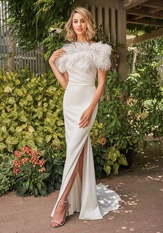 Jasmine Couture T242004 Fit-and-Flare Wedding Dress