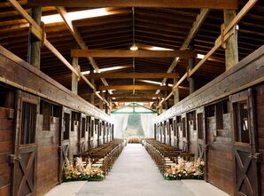Wedding Ceremony Aisle Decor at Greengate Ranch & Vineyard in San Luis Obispo, California