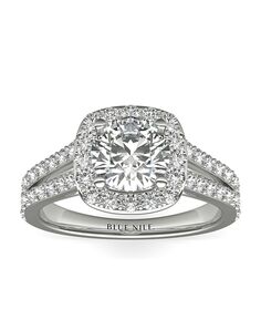 Blue Nile Round Cut Engagement Ring