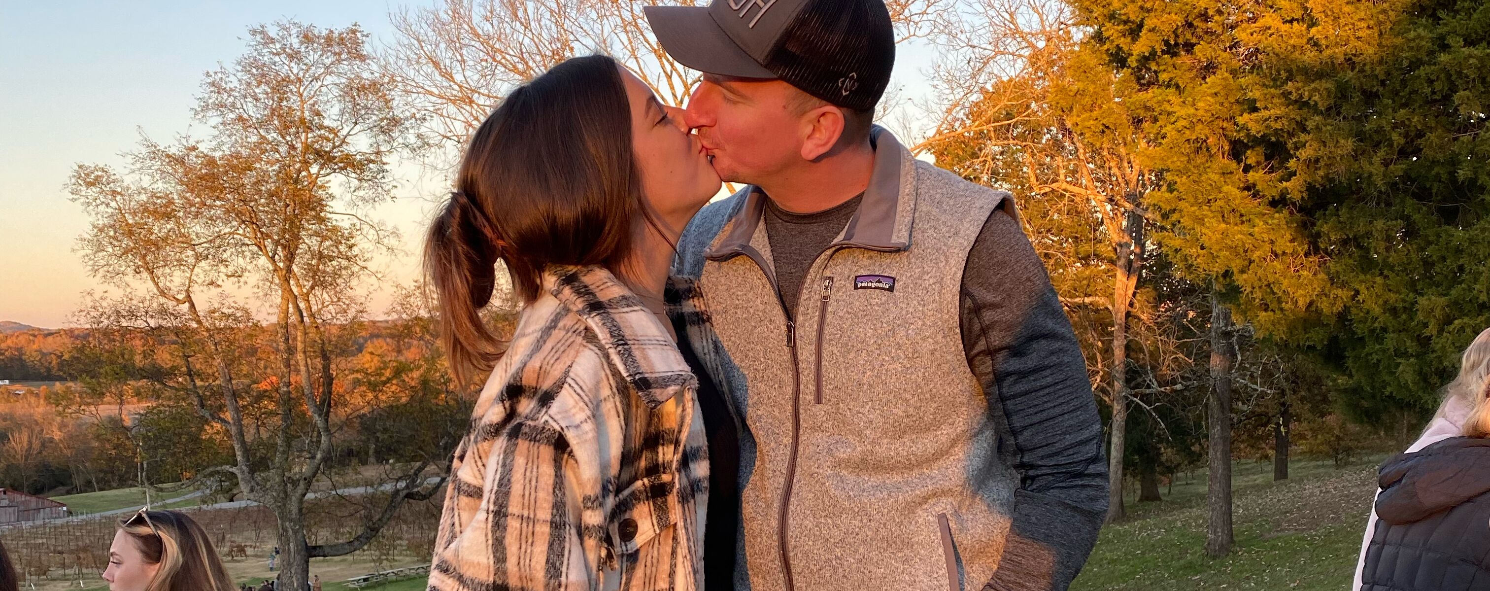Picture of 6 months together deserves celebratory wine and friends 