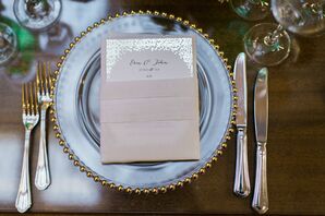 Stylized Menu with Gold Border