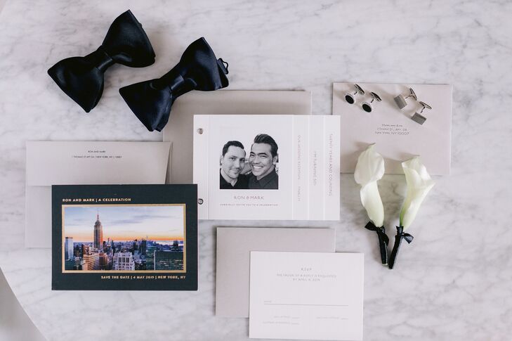 Elegant Black and White Wedding Invitations