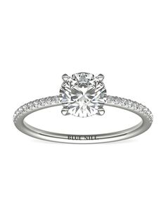 Blue Nile Round Cut Engagement Ring