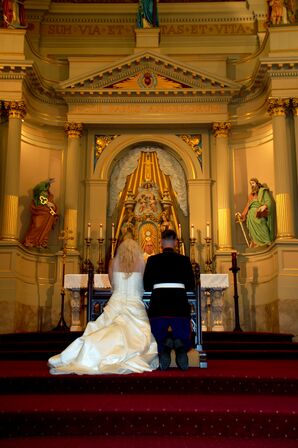 Marine Corps Wedding Ceremony in St. Louis Cathedral
