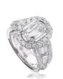 Christopher Designs Glamorous Emerald, Oval Cut Engagement Ring - thumbnail - 1