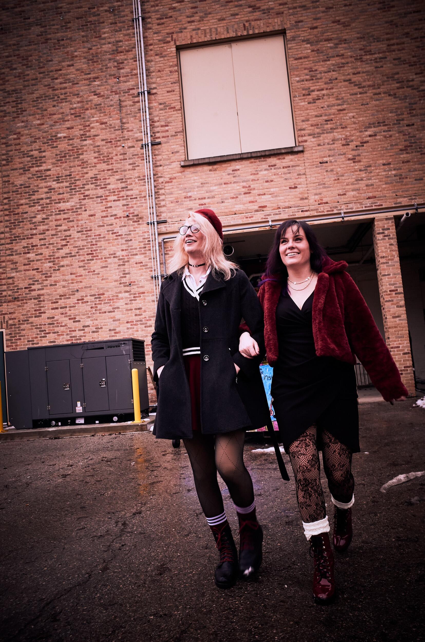 Miley and Hannah stand in the place they exchanged numbers 11 years prior. Brew became their favorite hang-out spot, where Hannah and Miley got to know each over the days, months, and years. Never imagining The City Opera House next door would one day be where they have their wedding reception!