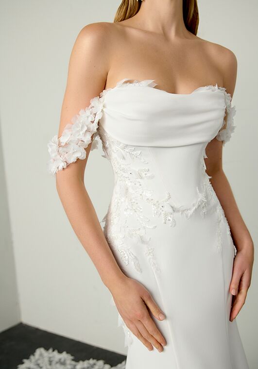 Justin Alexander Signature Fever Fit-and-Flare Wedding Dress - 3