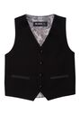 BLACKTIE "Kingston" Black Tuxedo (5-Piece Set) Flower Girl Dress and Ring Bearer Outfit - thumbnail - 6
