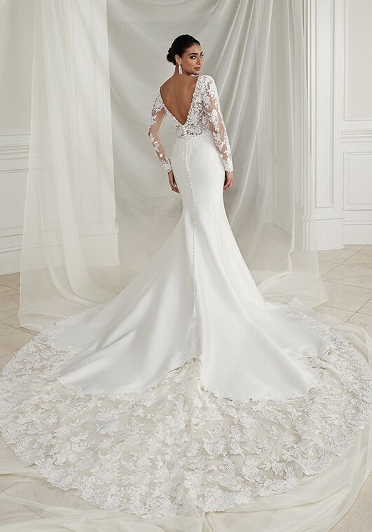 Justin Alexander Easton Fit-and-Flare Wedding Dress - 3