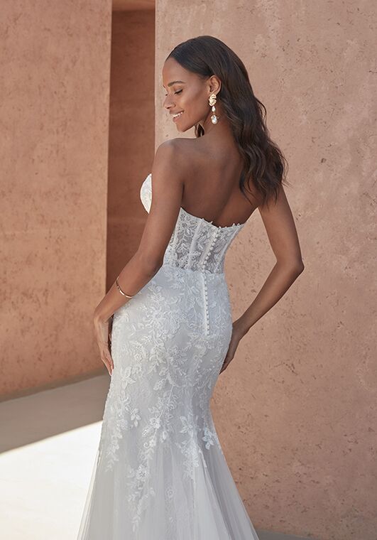 Adore by Justin Alexander Amberly Fit-and-Flare Wedding Dress - 4