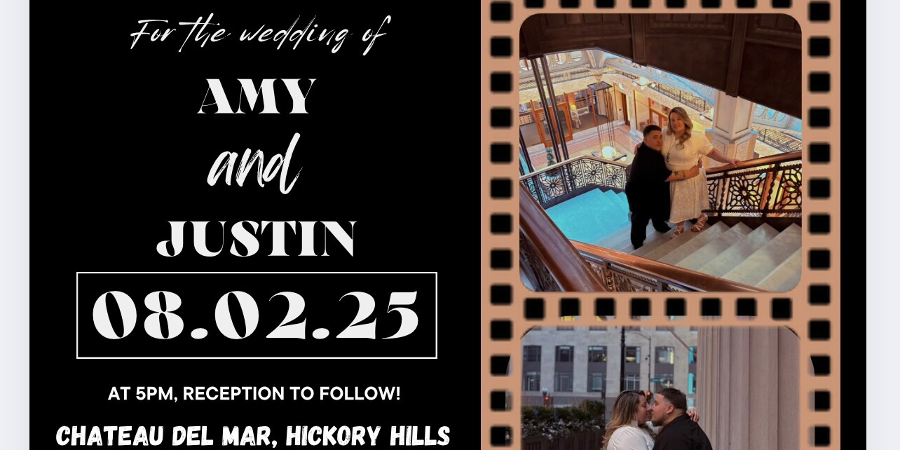 Amy & Justin  Home Page Banner