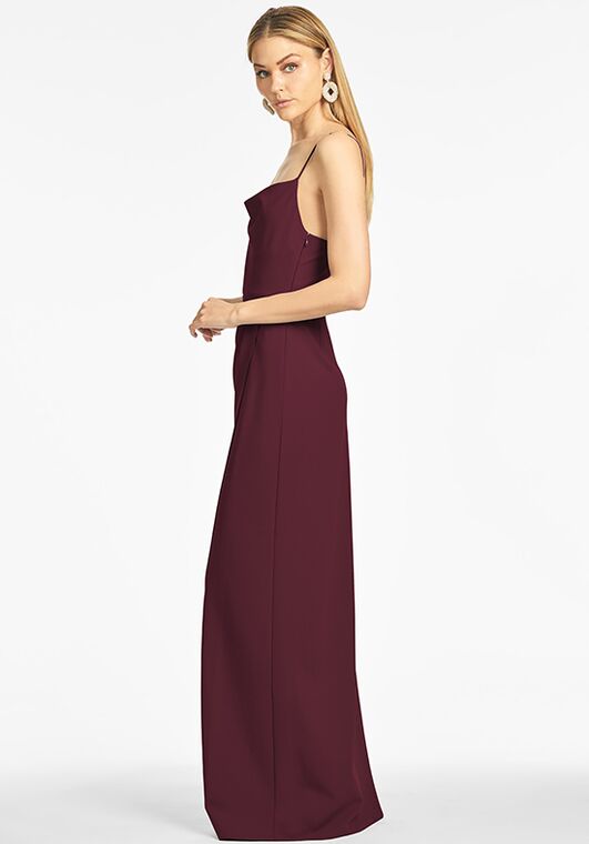 Sachin & Babi Paulina Gown - Deep Wine Scoop Bridesmaid Dress - 3